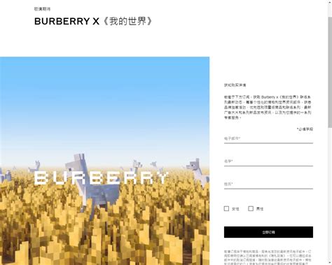 burberry 我的世界|博柏利携手《我的世界》推出全新共创游戏与联名胶囊系 .